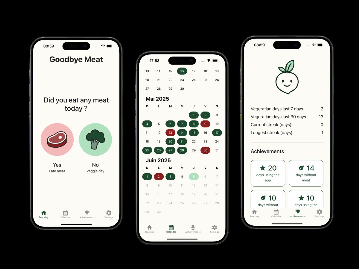 Goodbye Meat App screenshot 1